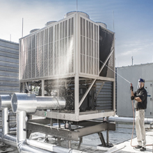 Cooling tower installation and maintenance